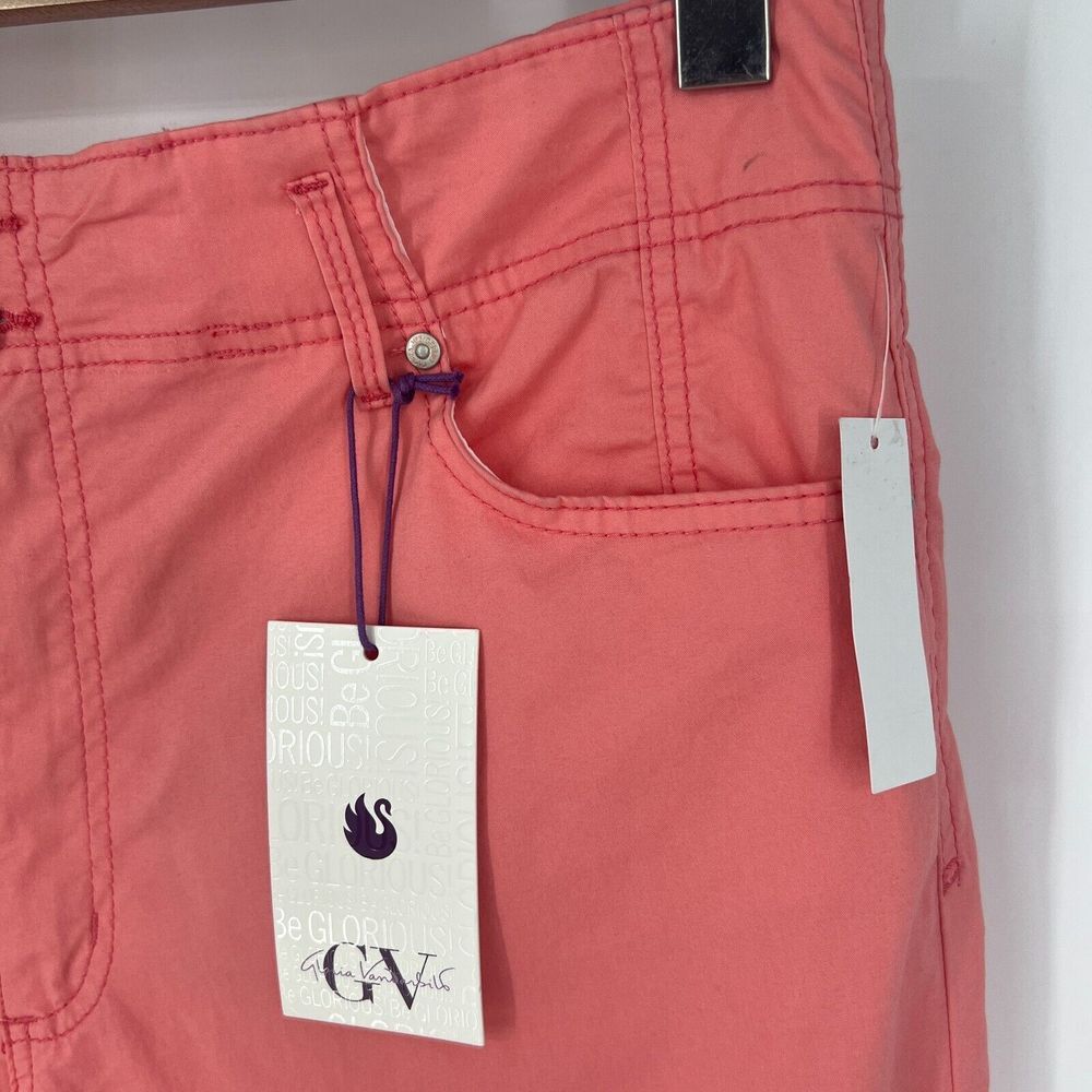 GLORIA VANDERBILT Pants Womens Size 14 Crop Wide Leg Ankle Marjan Rose Pink NWT - Picture 6 of 13